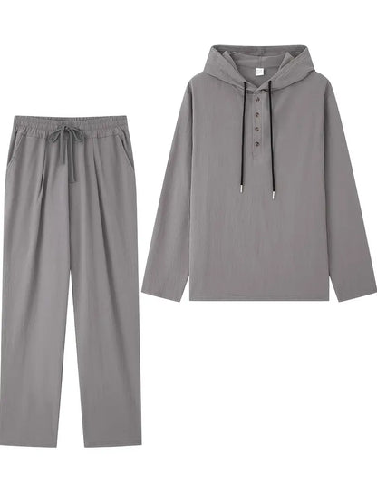 [COMPRA 1 Y LLEVATE 2] - Palermo Linen | Camisa con Capucha La Costa + Pantalón Casual