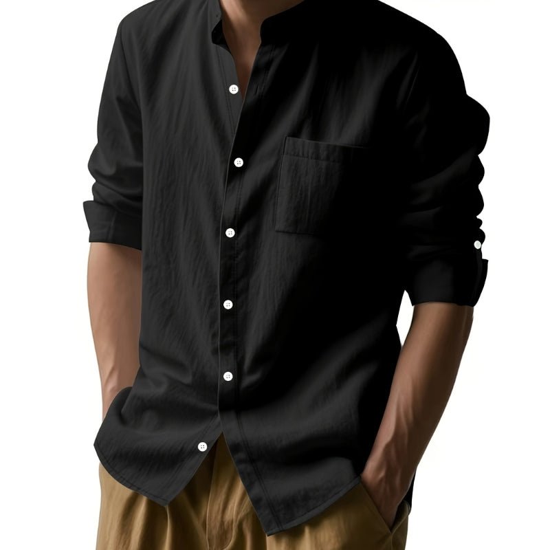 [BUY 1 GET 1 FREE] Santorini Premium Men’s Linen Shirts + FREE Exclusive Watch Gift